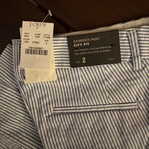 Jcrew skimmer pants city fit women’s size 2